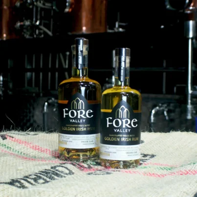 Fore Valley Golden Irish Rum in multiple bottle sizes