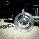 Fore Distillery Baseball Decanter set with wooden print neck