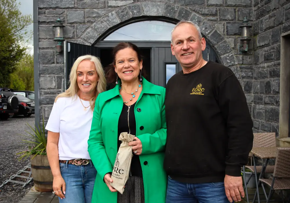 Explore Mary Lou McDonald visits Fore Distillery